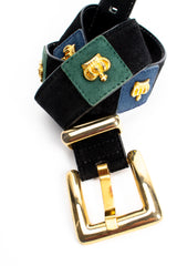 Vintage Escada Queen Crown Suede Belt at Recess Los Angeles