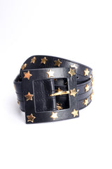 Vintage Escada Boxy Star Studded Belt round flat lay@ Recess LA