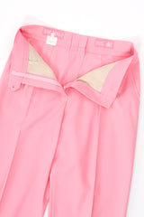 Vintage Escada Pink Cuffed Pleat Pant zip fly at Recess Los Angeles