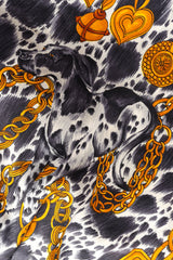 Bold dalmation and gold chain jacket by Margaretha Ley for Escada Print Close-up @recessla