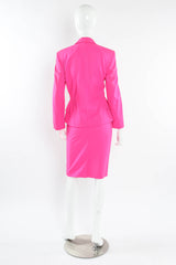 Vintage Escada 1980s Wool Blazer & Skirt Set mannequin back @ Recess Los Angeles