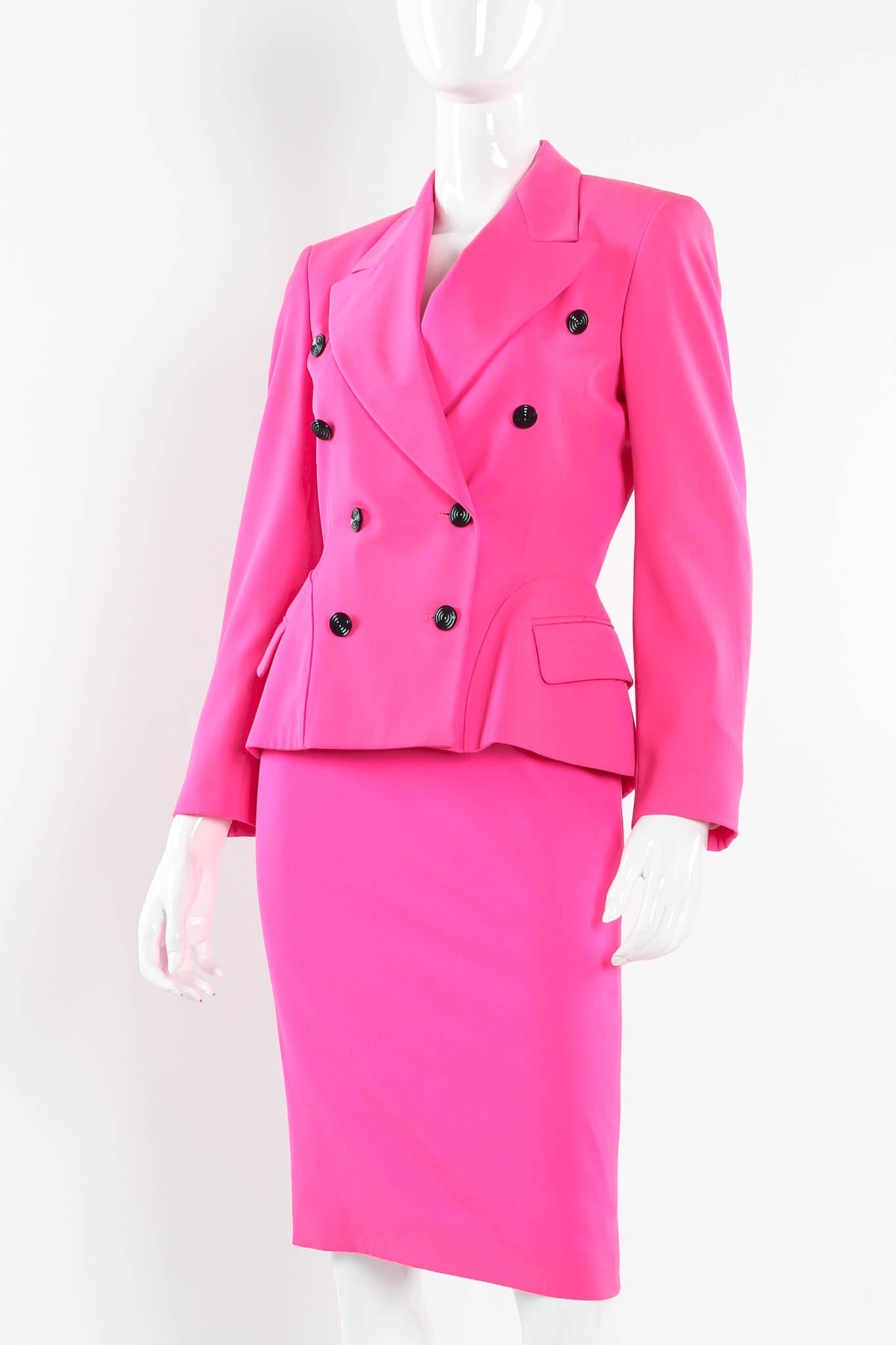 Vintage Escada 1980s Wool Blazer & Skirt Set mannequin nagle @ Recess Los Angeles