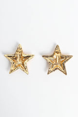 Vintage Escada Enamel Star Plate Earrings back @ Recess Los Angeles