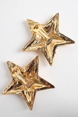 Vintage Escada Enamel Star Plate Earrings signed @ Recess Los Angeles