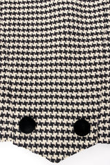 Vintage Escada Cropped Houndstooth Jacket back buttons at Recess Los Angeles