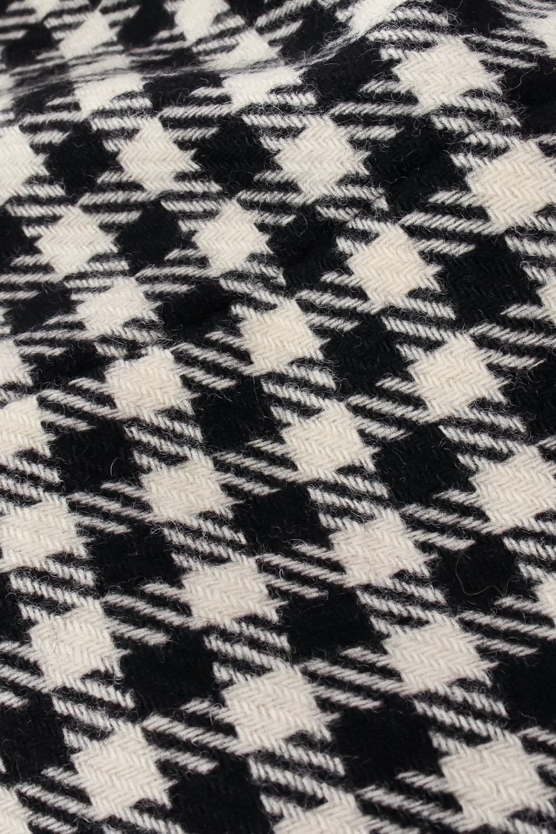 Vintage Escada Collarless Houndstooth Jacket fabric at Recess Los Angeles