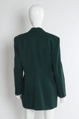 Vintage Escada Double Breasted Blazer & Pant Suit Set mannequin back blazer  @ Recess LA