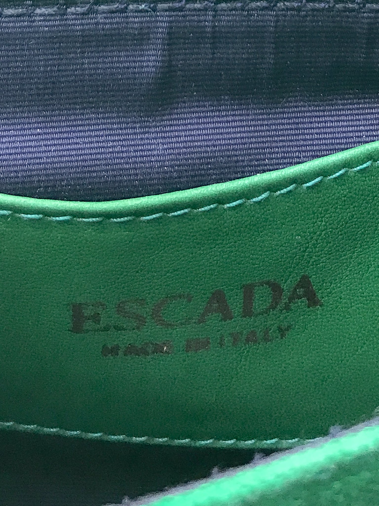 Vintage Escada Jeweled Flap Mini Bag signature at Recess Los Angeles