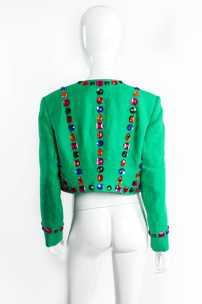 Vintage Escada Jeweled Bolero Jacket on mannequin back at Recess Los Angeles