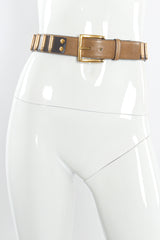 Vintage Escada Bullet Studded Leather Belt on mannequin @ Recess Los Angeles