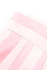 Vintage Escada Pink Regency Candy Stripe Skirt hanger clip indent at Recess Los Angeles