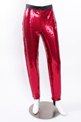 Vintage Escada Sequin Stirrup Pant on Mannequin front at Recess Los Angeles