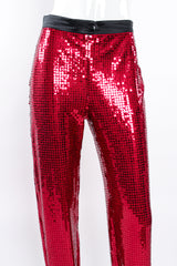 Vintage Escada Sequin Stirrup Pant on Mannequin waist at Recess Los Angeles