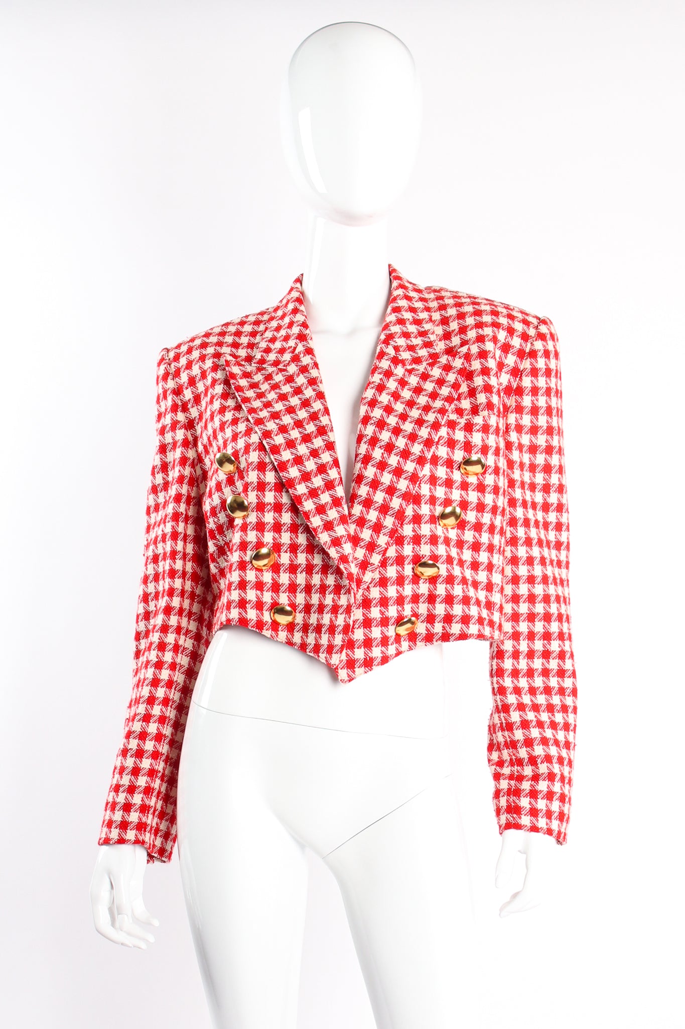 Picnic Houndstooth Crop Jacket