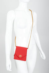 Vintage Escada Mini Crossbody Envelope Bag on mannequin at Recess Los Angeles