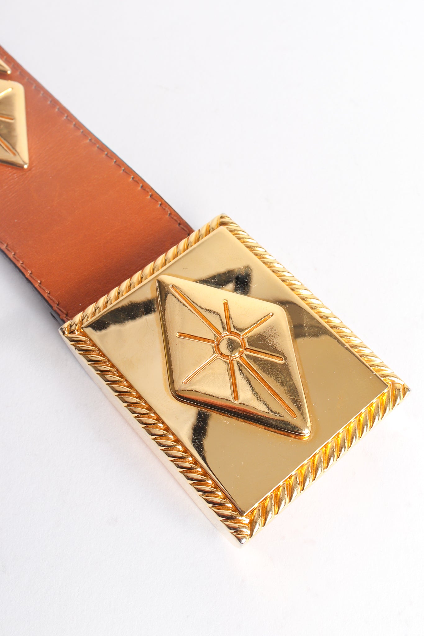 Vintage Escada Diamond Burst Buckle Belt buckle at Recess Los Angeles