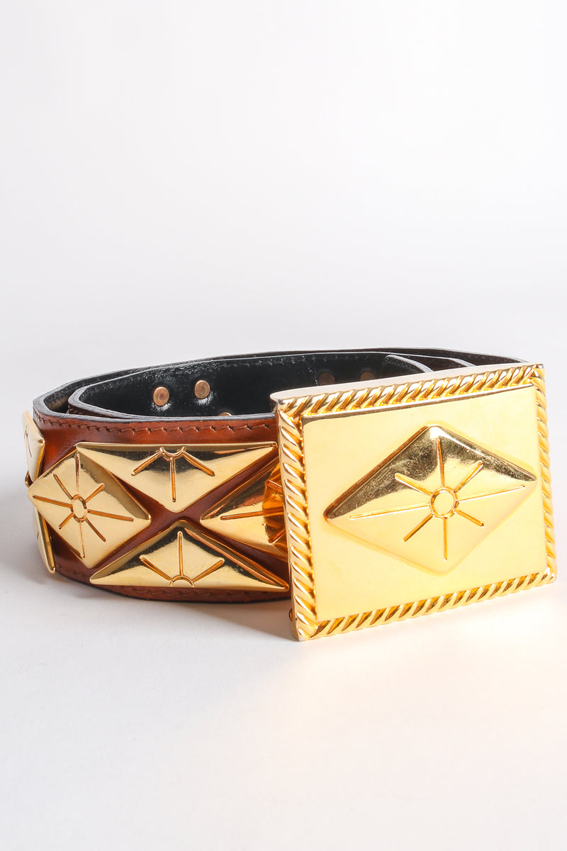 Vintage Escada Diamond Burst Buckle Belt at Recess Los Angeles