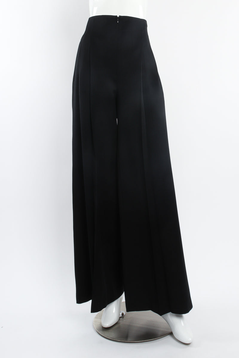 Vintage Escada Satin Trim Tuxedo Pant on Mannequin front at Recess Los Angeles