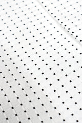 Vintage Escada Dobby Dot Tassel Tie Shirt fabric detail at Recess Los Angeles