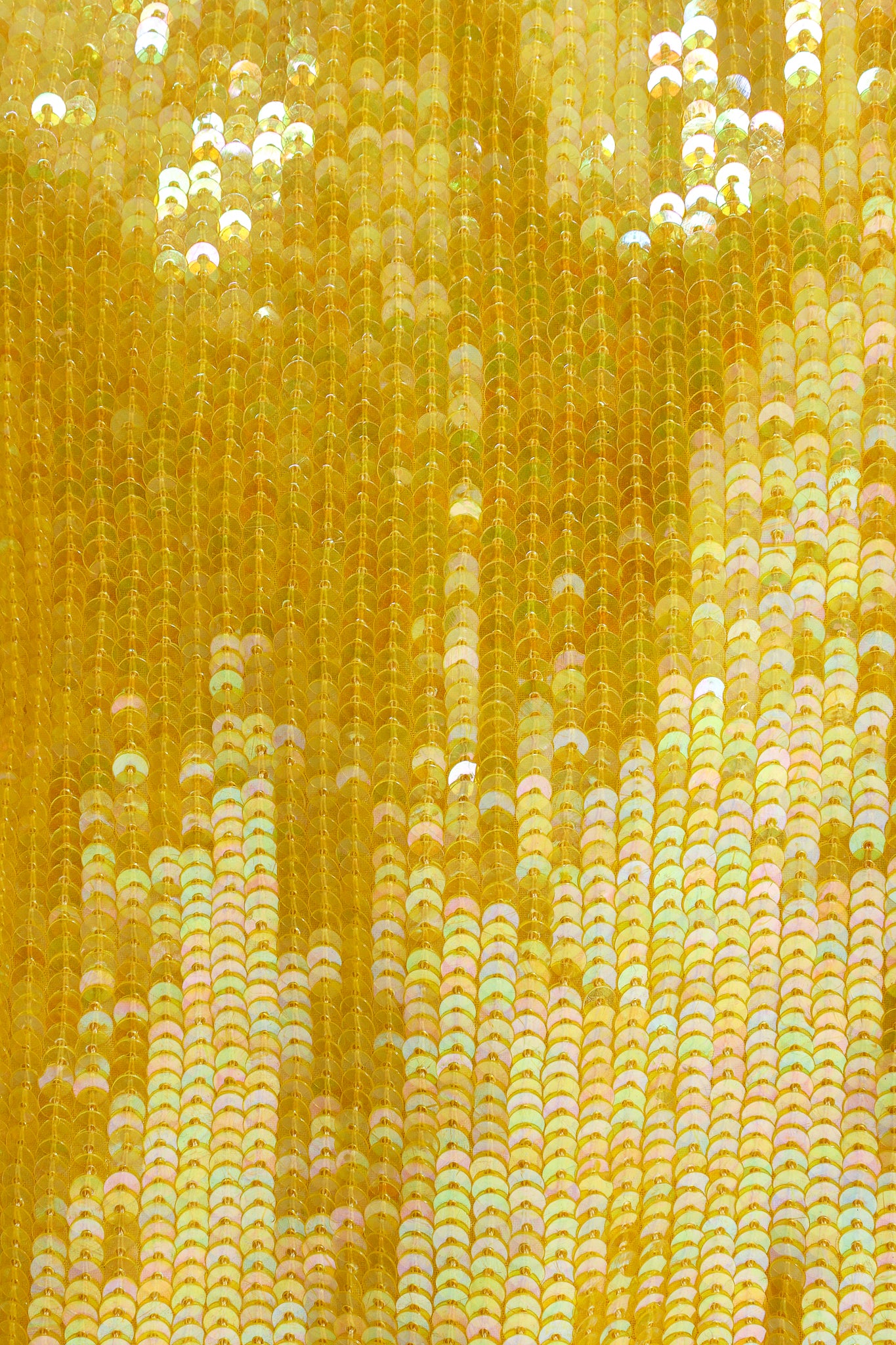 Vintage Escada Sunflower Sequined Beaded Dress Detail at Recess LA