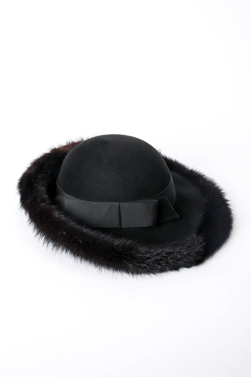 Vintage Mr. John Excello Fur-Trimmed Petite Halo Hat side at Recess Los Angeles