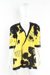 Vintage Fabrice Beaded Abstract Art Set mannequin top  @ Recess LA