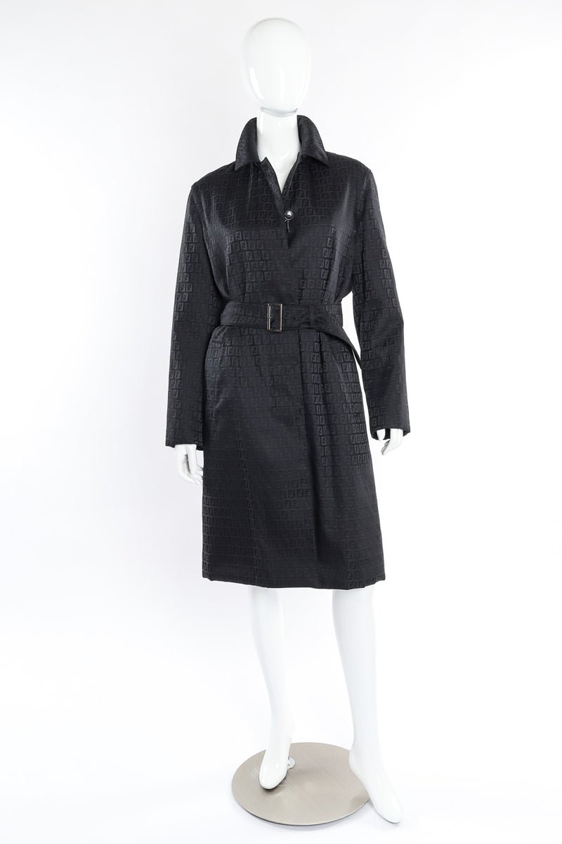 Fendi zucca monogram trench coat on mannequin @recessla