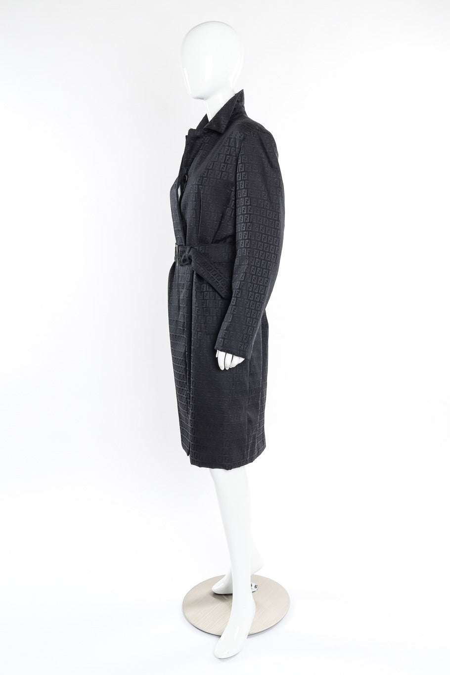 Fendi zucca monogram trench coat on mannequin @recessla