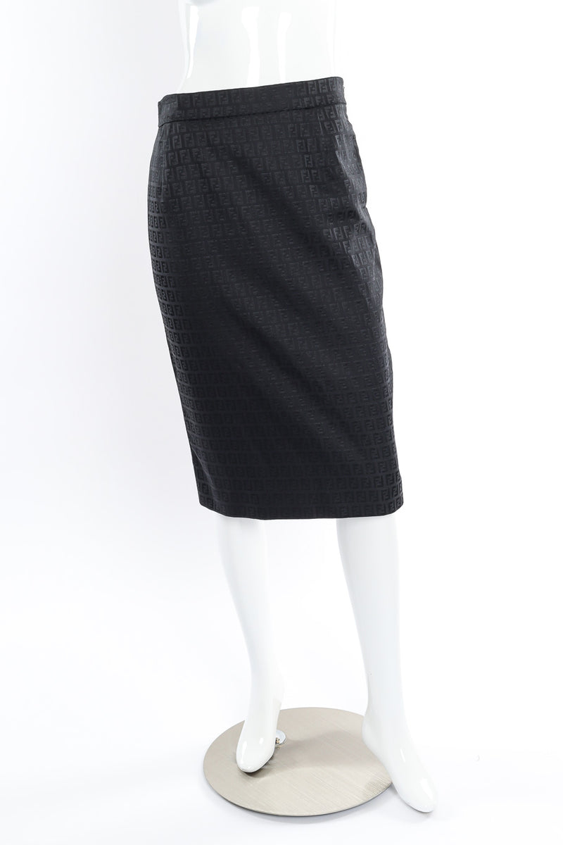 Fendi zucca monogram pencil skirt on mannequin @recessla