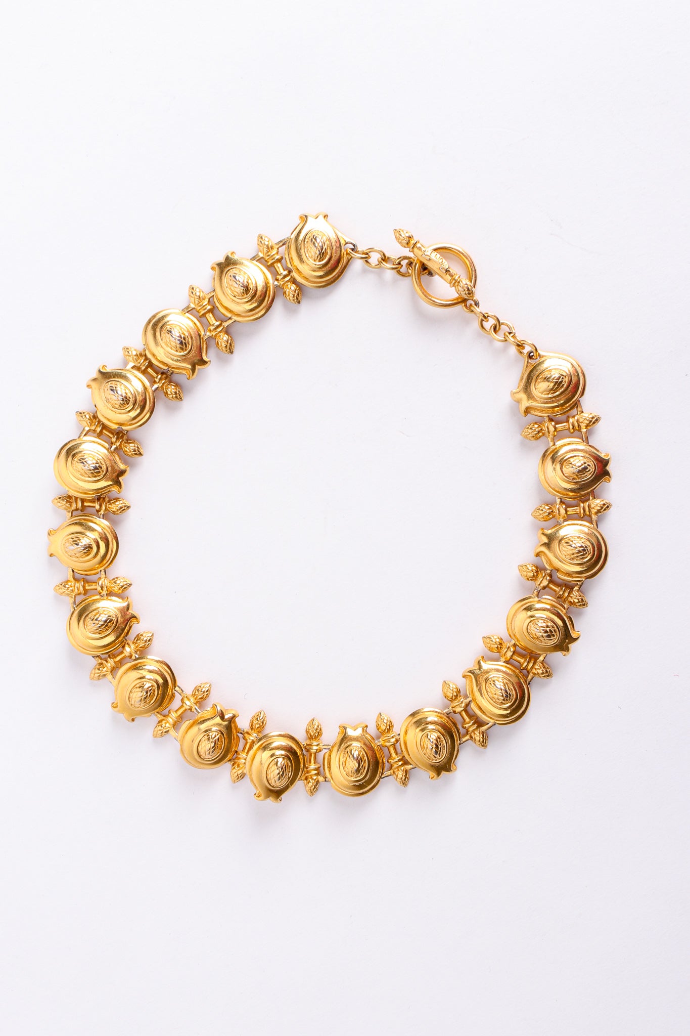 Vintage Fendi Artichoke Flower Collar Necklace at Recess Los Angeles