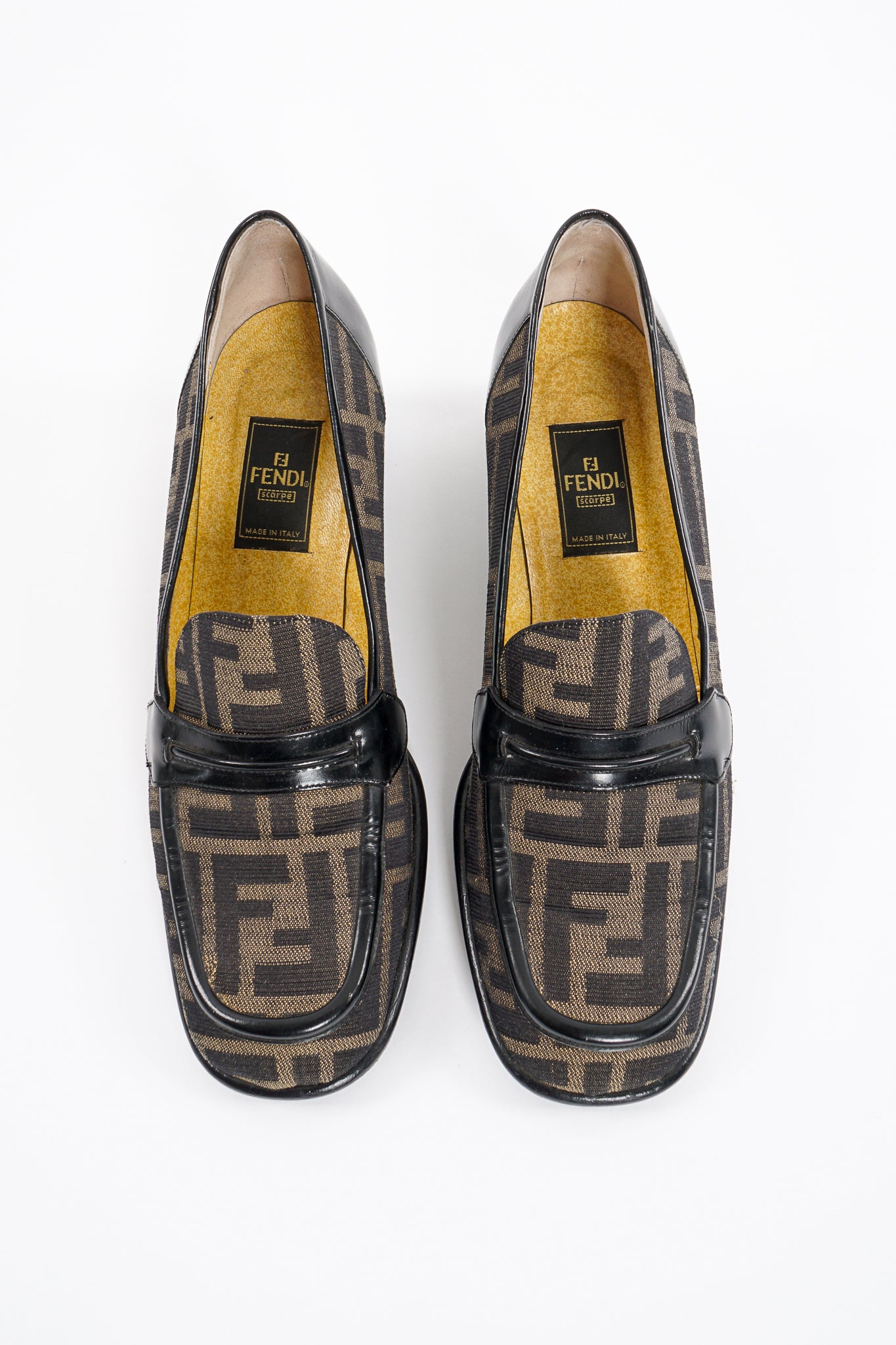 Vintage Fendi Zucca Monogram Loafers at Recess Los Angeles