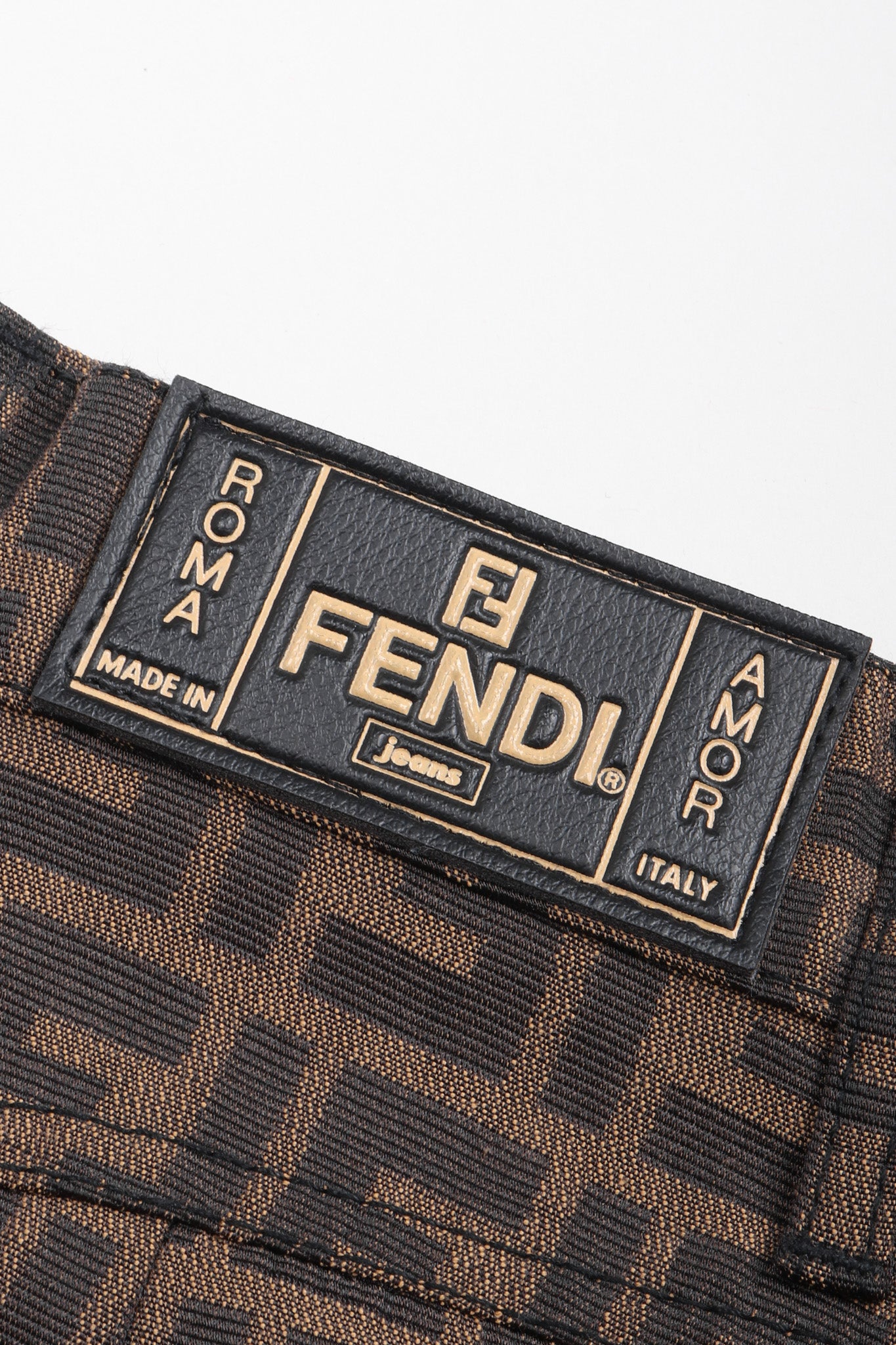 Recess Los Angeles Vintage Fendi FF Zucca Monogram Miniskirt