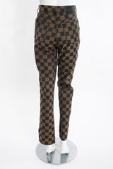 Vintage Fendi Checkerboard Monogram Pant on Mannequin back at Recess Los Angeles