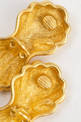 Vintage Fendi Monogram Fluted Eclair Peanut Earrings Signature Cartouche at Recess Los Angeles