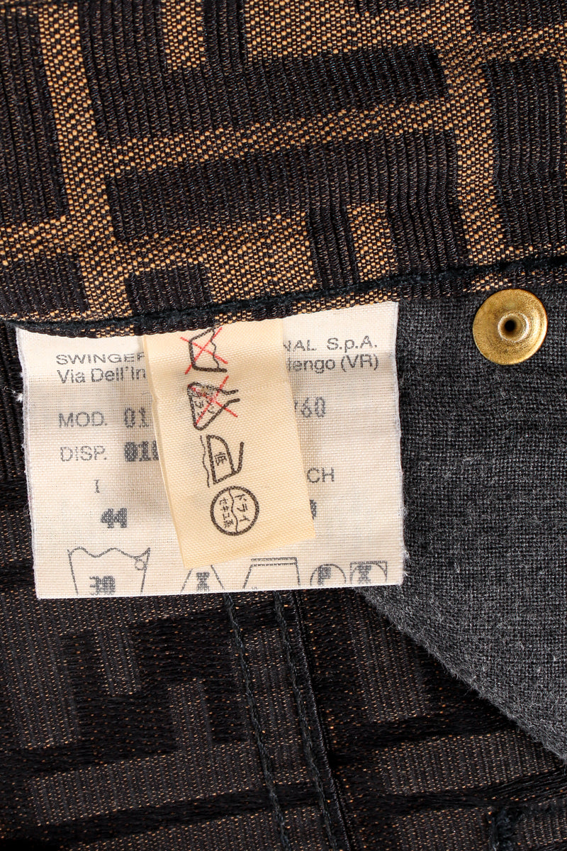 Vintage Fendi Zucca Monogram Crop Jean 28x28 label at Recess Los Angeles