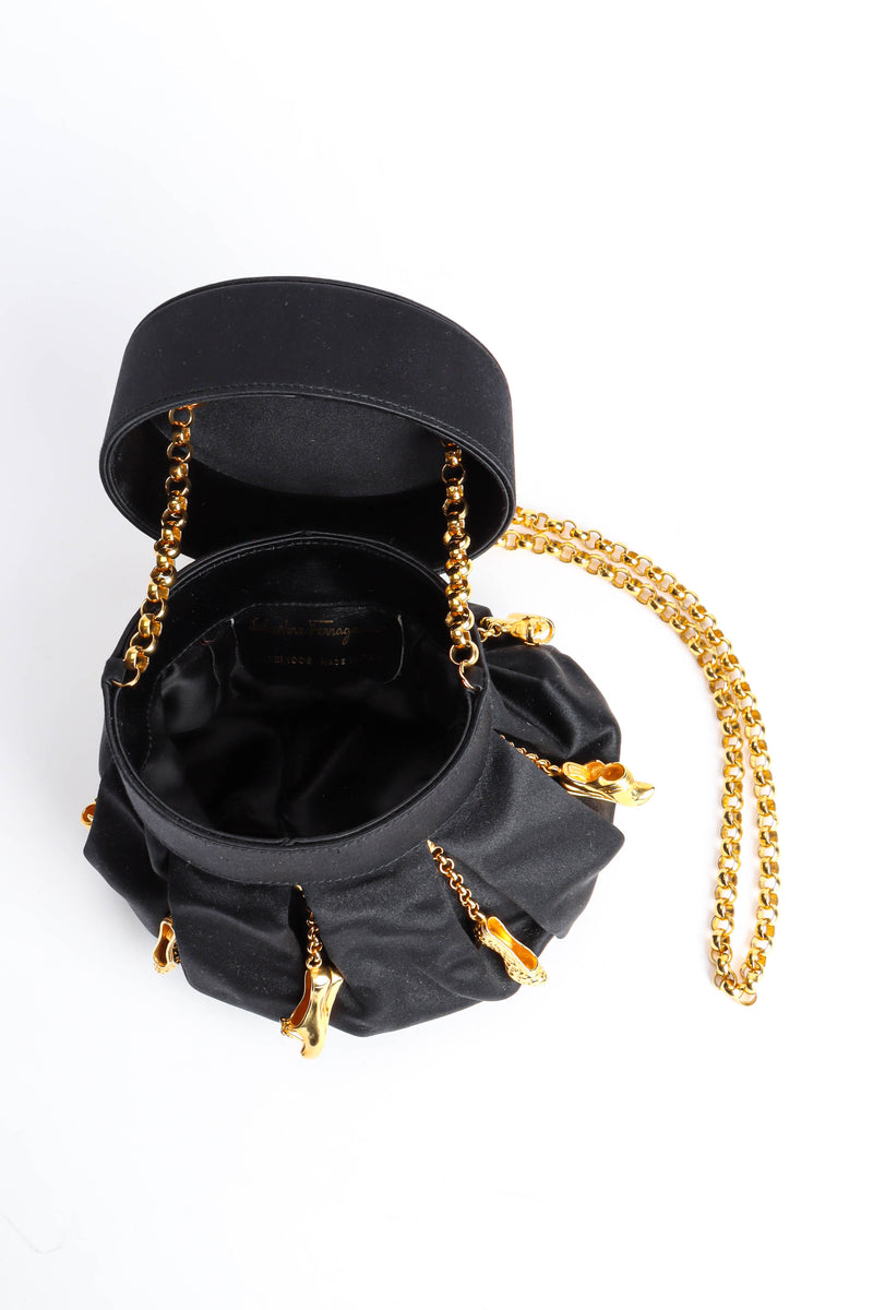 Vintage Ferragamo Shoe Charm Bucket Bag opened @ Recess Los Angeles