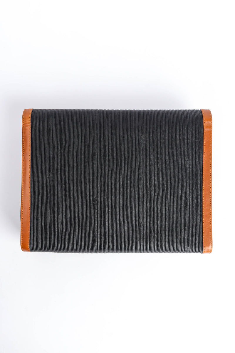 Vintage Ferragamo Leather Portfolio Clutch back @ Recess Los Angeles