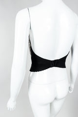 Vintage Ferrara Liquid Mesh Bustier on Mannequin back clasp at Recess Los Angeles