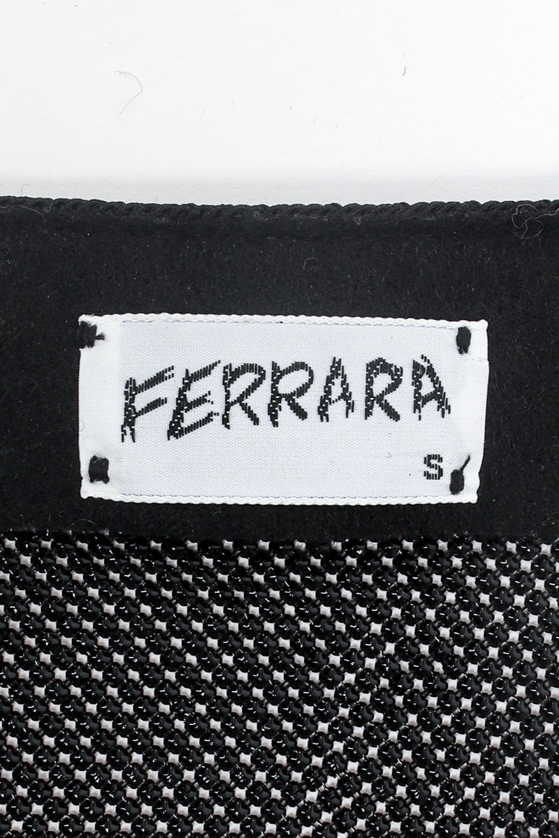 Vintage Anthony Ferrara Glossy Metal Mesh Halter Top Label at Recess Los Angeles