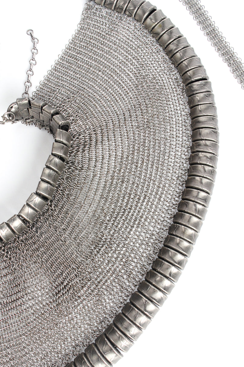 Vintage Anthony Ferrara Cleopatra Ring Mesh Yoke Collar Necklace at Recess LA