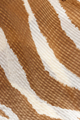 Vintage Flora Kung Free Feathered Print Dress stain detail close up  @ Recess LA