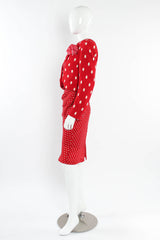 Vintage Fontana Red Polka Dot Bolero & Dress Set mannequin side set @ Recess Los Angeles