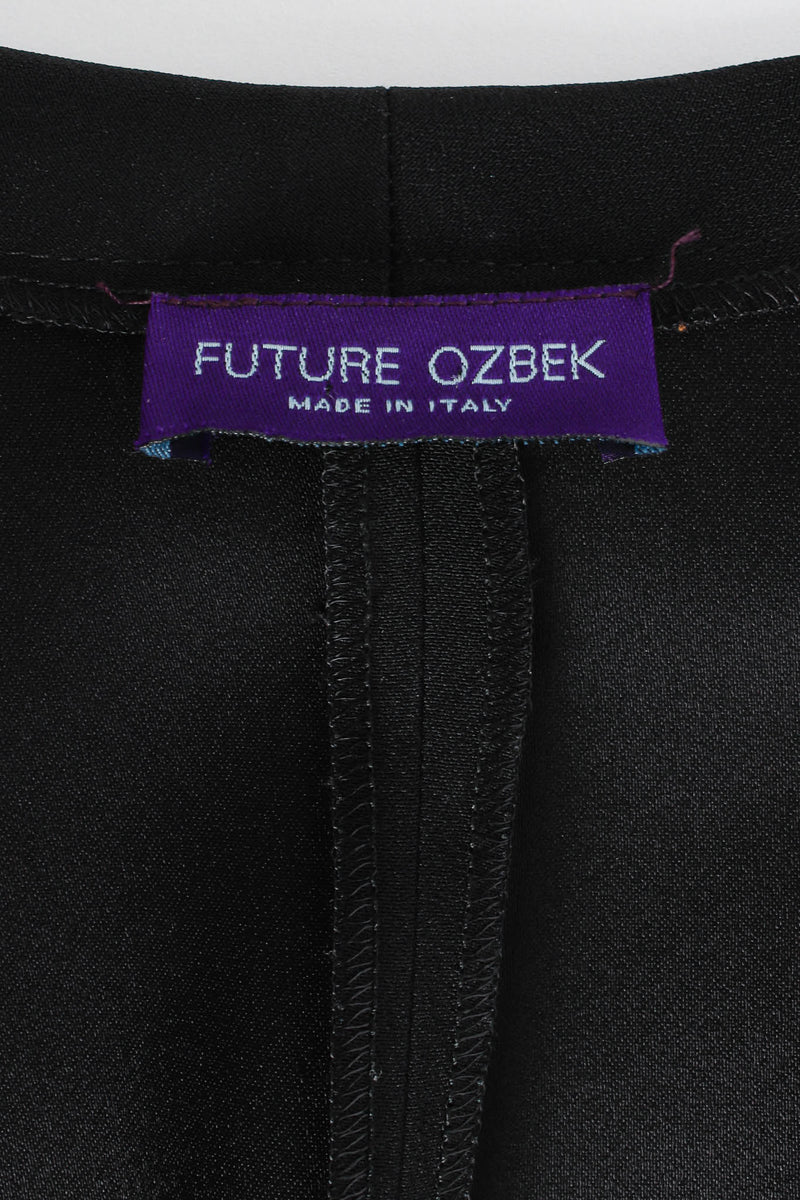 Vintage Future Ozbek Kimono Sleeve Wrap Top tag @ Recess Los Angeles