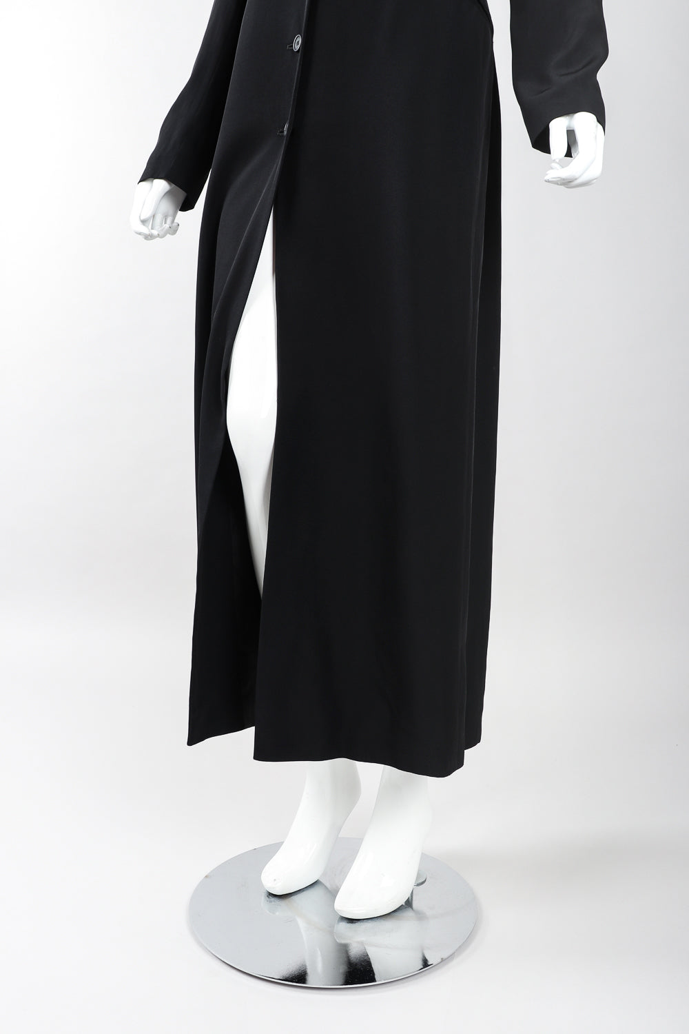 Recess Designer Consignment Vintage Future Ozbek Matrix Maxi Coat Dress Los Angeles Resale