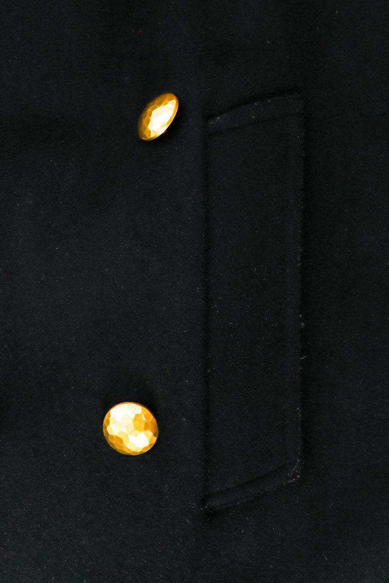 Vintage Jean Paul Gaultier Double Breasted Wool Coat pocket detail @ Recess LA