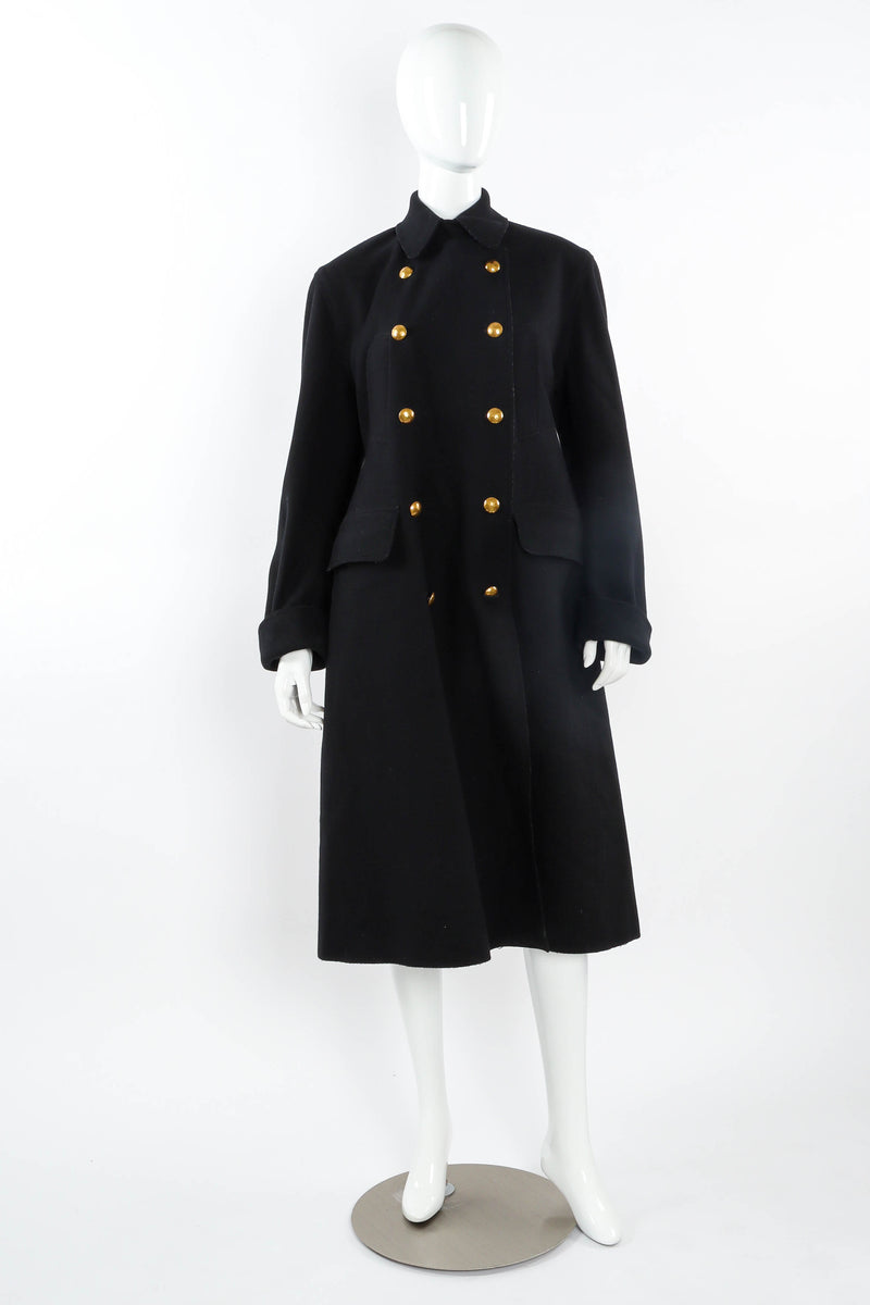 Vintage Jean Paul Gaultier Double Breasted Wool Coat mannequin front @ Recess LA