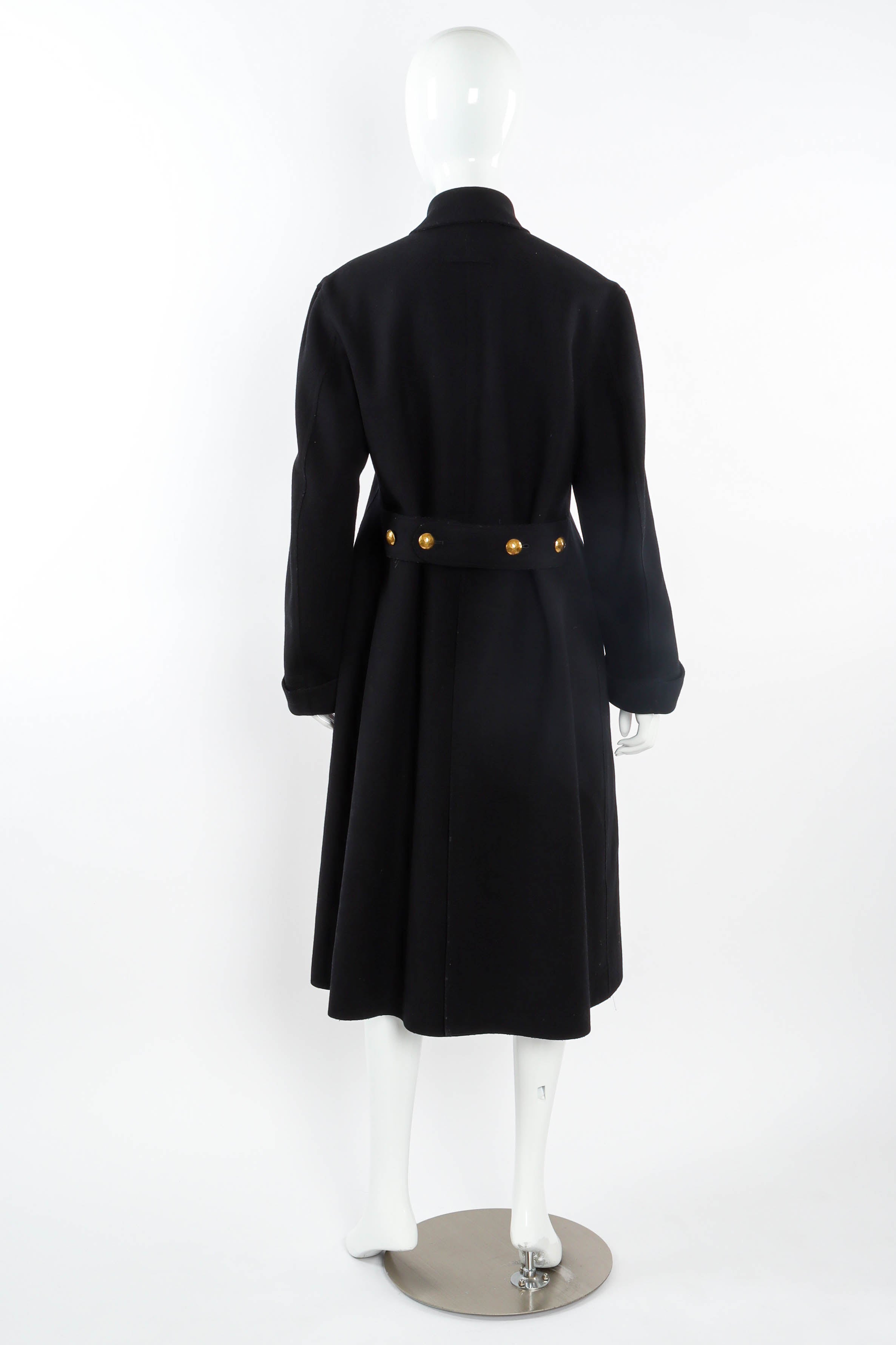 Vintage Jean Paul Gaultier Double Breasted Wool Coat mannequin back  @ Recess LA