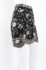 Vintage Genny Embellished Mesh Mini Skirt on mannequin angle at Recess Los Angeles