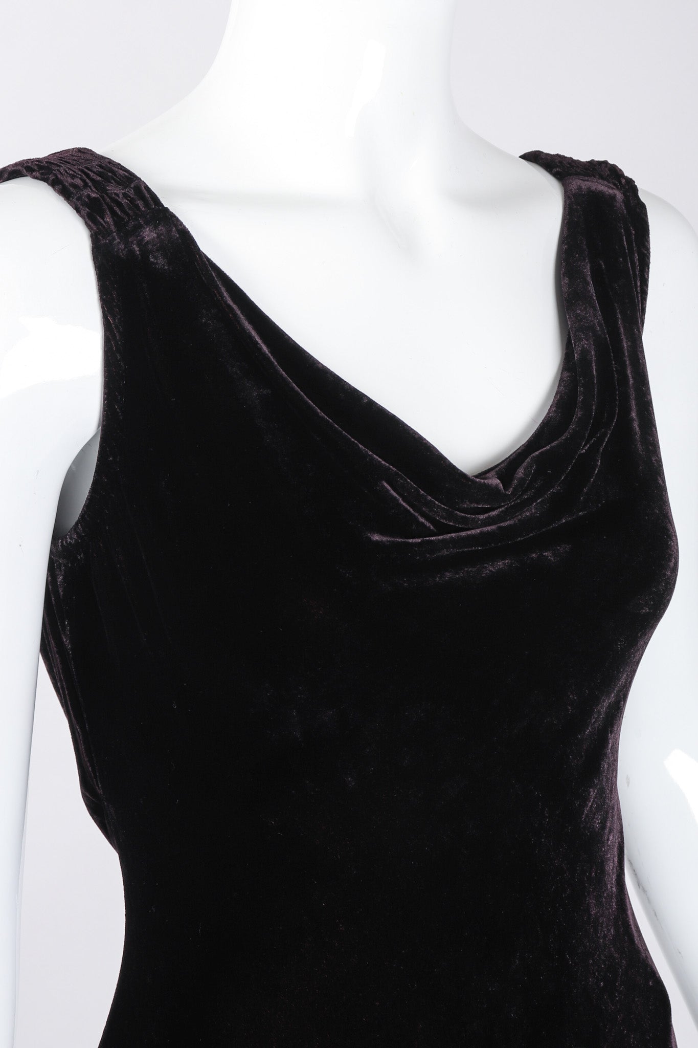 Recess Los Angeles Vintage Ghost 90s Bias Cut Velvet Cowl Slip Dress