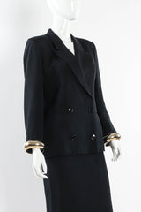 Vintage Gianfranco Ferre Bangle Cuff Blazer & Skirt Set mannequin angle @ Recess Los Angeles